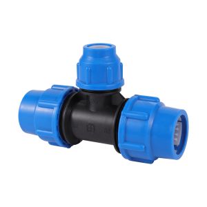 3-weg PE-pijp reducerende connector 20/25/32/40/50 mm PVC PE Pipe Quick Connector Farm Cultivated Field Watering Pipe Coupling T-shirt