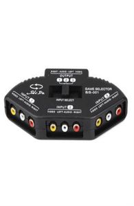 Port à 3 voies Video Video AV RCA Splitter 3 en 1 Switcher OUT 3 Câble RCA pour Xbox DVD Black56612951080818