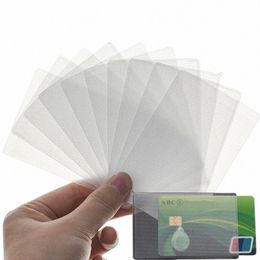 30/10 / 1PCS Couverture de carte de crédit transparente PVC Cartes de glaçage transparent Clip Case de cartes d'identité Couverture COURT DE CORTAINE DE CORTAIN