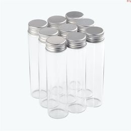 30*120*21mm 60ml glazen flessen aluminium deksel parfum vloeistofcontainer leeg transparant helder cadeau wenspotten 24 stuksslotgood aantal Spnlt