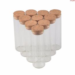 30 * 120 mm 60 ml Tiny Small Empty Test Tube Cork Bottles Viales para decoración de bodas Regalos de Navidad 50pcs / lothigh qualtity Wvvsb