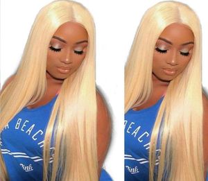 30 32 34INCH 613 Lace Blonde Ferft Ferment Human Hair Wigs 13x4 13x1 Lace Human Hair Wigs Body WIG