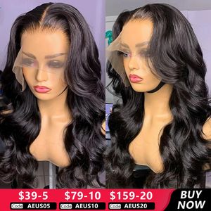 30 32 pouces Bodon Wave Lace Front Perruque 5x5 6x4 Wig Hoile Hair Hairs 13x4 13x6 HD Perruque frontale en dentelle transparente 4x4 Wig 240409