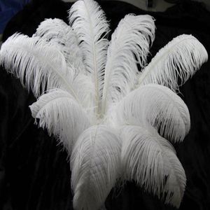 Hermosas plumas de avestruz de 30-35cm para fabricación de joyería artesanal, accesorios de decoración del banquete de boda, decoración de boda G1093296A