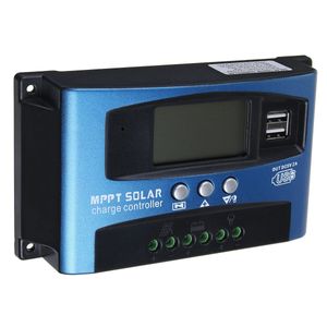Contrôleur solaire MPPT 30/40/50/60/100A Précision de charge LCD Régulateur de batterie à double panneau solaire USB - 30A