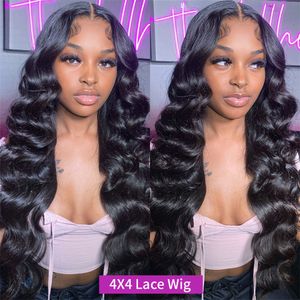 30 40 inch 13x4 360 Body Wave Lange kant Frontale pruik Braziliaanse natte en golvende losse watergolf kanten voorkant menselijk haarpruiken voor vrouwen