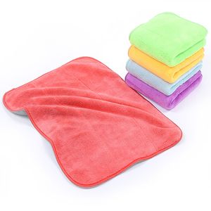 30 * 40 cm / 12 * 16 inch Coral Fleece Dish Handdoek Zachte Super Absorberende WiPing Rags Badkamer Keuken Handdoeken Lint Gratis Thuis Glas Cleaning Wipe Cloth JY0759