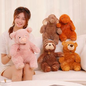 30/40 cm Kawaii Animal peluche Ladera suave Elefante Tortuga Tortuga Sabía Aplica Muñeca Lindo Sofá Almohada Regalos