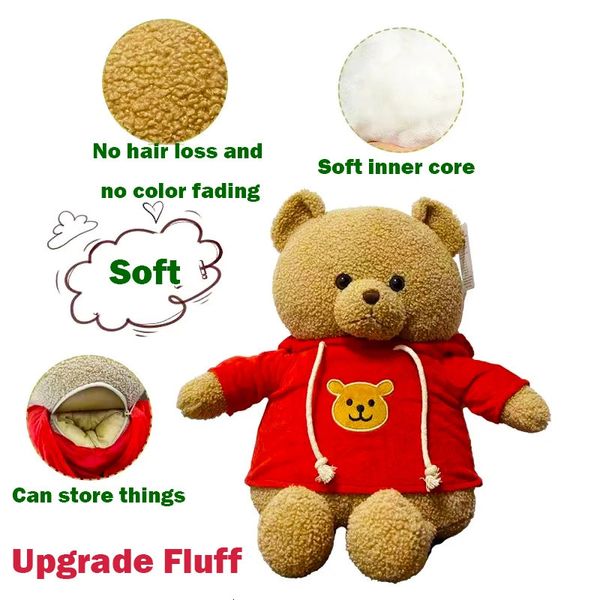30/40 cm en peluche ours co-coffre-coince Stockage SAFE SAFE SECTER SECRET SCEAS BOX CREATING Gift for Money Jewelry Kids Doll Bear 240401