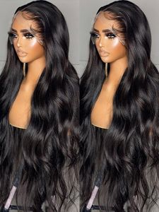 30 40 pulgadas 13x4 13x6 Body Wave Lace Front pelucas de cabello humano 200% brasileño Water Wave 360 Glueless Full Lace Front peluca para mujeres