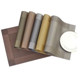 30 * 45 cm anti-slip en warmte-isolatie PVC placemat voor eettafel antislip tafel mat keuken accessoires mat pad drinken wijn