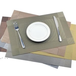 30 * 45 cm anti-slip en warmte-isolatie PVC placemat voor eettafel antislip tafel mat keuken accessoires mat pad drinken wijn LLD11988