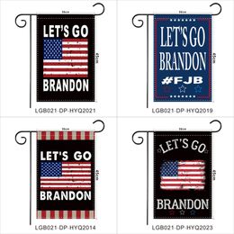 30 * 45cm FJB Tuinvlaggen Laten we Go Brandon VS Biden Flag Brief Star Patroon Afdrukken Banner 5 26WF H1