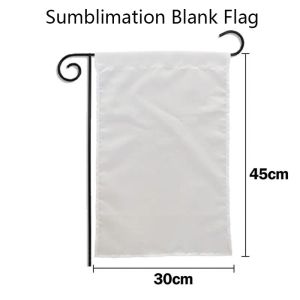 30*45cm Sublimation drapeau blanc Double face transfert de chaleur jardin bannière bricolage Trump Biden drapeaux décor maison S72