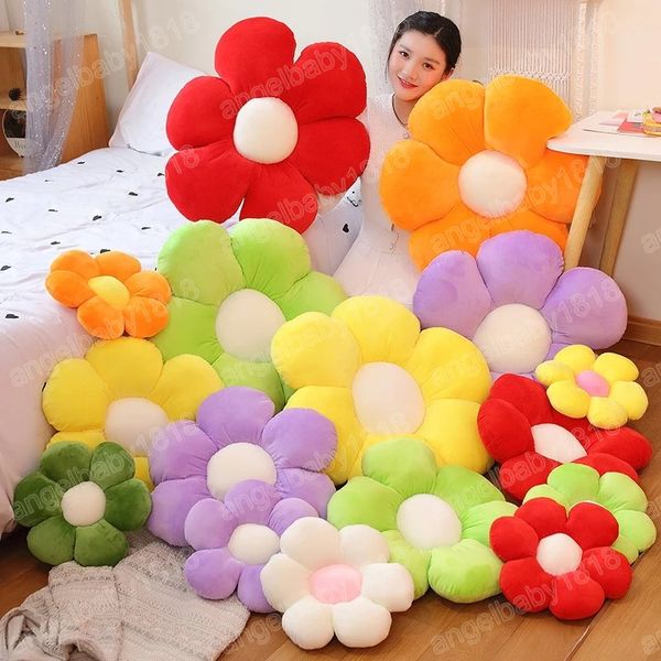 30/50cm coloré fleur en peluche oreillers coussin chaise mignon coussins oreiller de couchage pour petite amie enfants décor à la maison