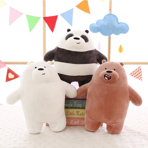 30-50cm Poupées en peluche anime doux super mignon idiot trois ours poupée en peluche mobile BearMeets vous oreiller en peluche DHL ou UPS gratuit