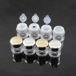 30/50pcs transparente 5 ml Cosmética Cosmética Tombras de polvo suelto Tornillo de contenedor 5 g botella de bricolaje para herramientas de maquillaje botellas recargables 240425