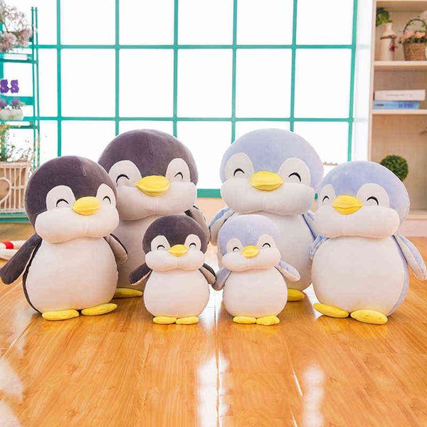 Pingüinos de peluche suaves y gordos de 30-55cm, muñecos de animales de dibujos animados, juguete de moda para niños, bebés, niñas encantadoras, regalo de cumpleaños y Navidad