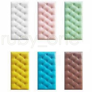 30 * 60 cm XPE mousse Stickers muraux bricolage PU panneaux muraux imperméables pour chambre d'enfants auto-adhésifs autocollants muraux de maternelle décor à la maison RRA3488