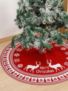 30.7/35/47/48 inch Witte pluche pluche kerstboom rok dubbele lagen basisomslag Xmas boommat rok voor nieuwjaar decor xmas feest