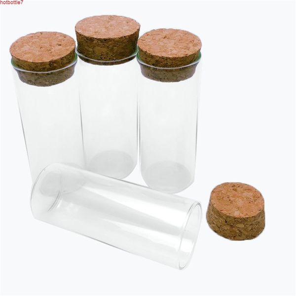 30 * 75mm 35 mm Vials de verre Tube d'essai de pots avec bouchon de liège vide Bouteilles transparentes transparentes 50pcs / Lothigh Quantité