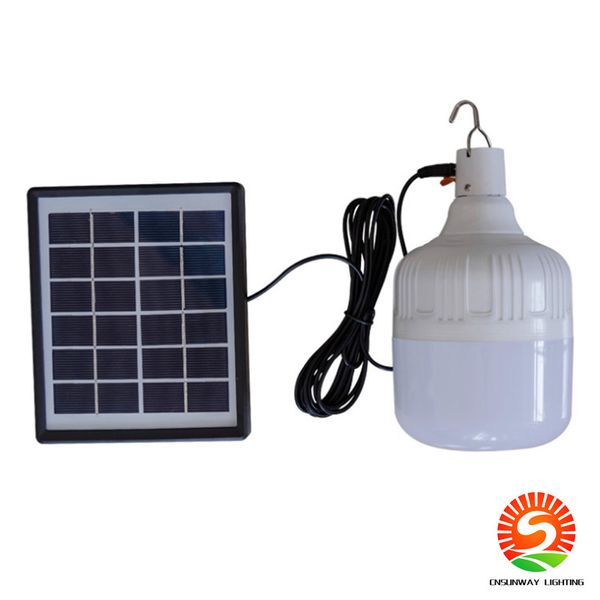 Bombilla Solar de 30-80W IP55, lámpara solar con control remoto, luz de emergencia solar, bombilla de carga, lámpara de cabina