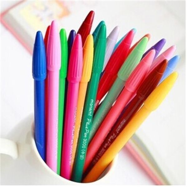 30 couleurs 0.3mm Multicolours Pen à base d'eau Ultrafine Gel Stylos Coréen Papeterie Matériel de bureau escolar fournitures scolaires 201202
