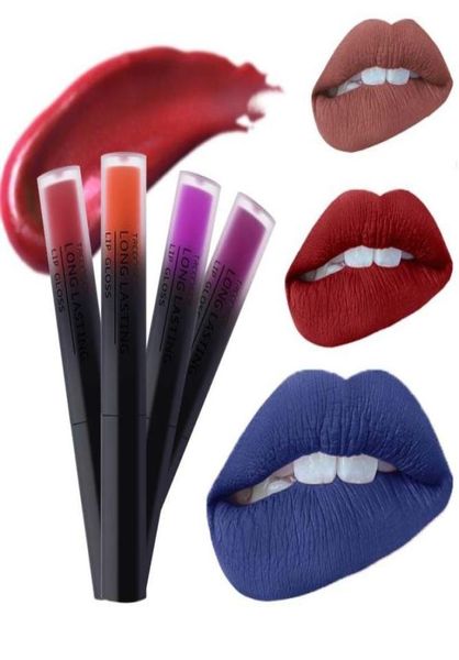 Lápiz labial líquido de 30 colores, maquillaje Mate, resistente al agua, labios rojos, brillo de larga duración, lápiz labial negro Mate, lápices labiales líquidos Mate 5480362