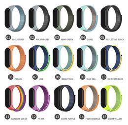 30 kleuren nylon riem universeel voor xiaomi mi band 5 4 3 riem vervanging armband nylon polsband