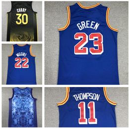 30 CURRY 11 THOMPSON 23 GREEN 22 WIGGINS Camisetas de baloncesto Camisetas Tops MVP Top Venta tienda yakuda