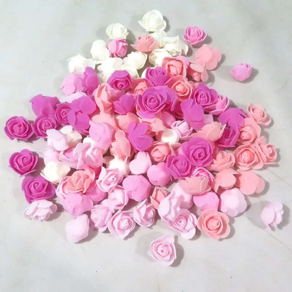 30 fleurs séchées Rose 1001000pcs mini artificiel 35 cm de mousse roses pe tête fleur diy en peluche ours lapin de Pâques anniversaire de la Saint