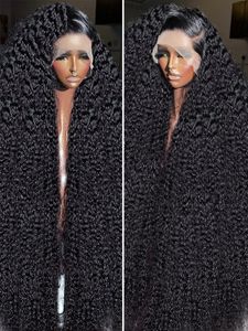 Perruque Lace Frontal Wig naturelle bouclée, cheveux naturels, Loose Deep Wave, 30 pouces, 13x4, 13x6, HD, sans colle, 5x5, Bob, pour femmes