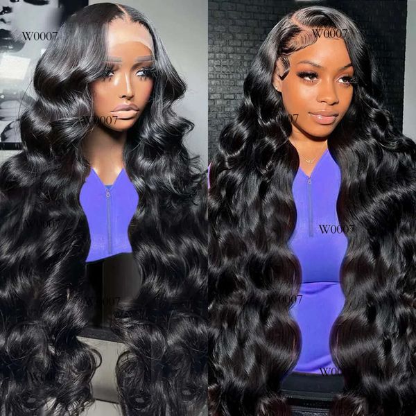 30 pouces Transparent Body Wave 13x6 HD Frontal Human Hair 250% 13x4 Lace Lace Front Wig 5x5 Fermeure Brésilien Wigs For Woman Original Edition