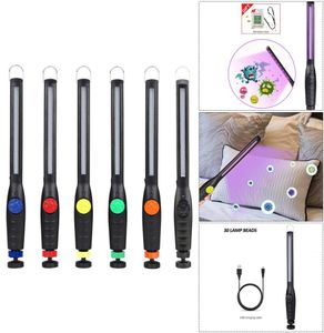 30 LED UV Stériliseur LEMP Stick UVC lampe germicide germicide portable rechargeable ultraviolet Désinfection bactéricide légère Wand3600836