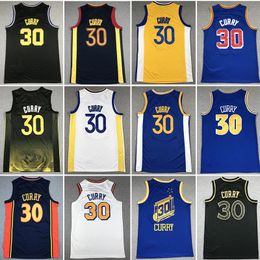 #30 Mannen Kinderen Jeugd Stephen Curry Basketball Jerseys Retro City Jersey Vest Wear Edition Volwassenen kinderen