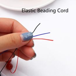 30 mètres / rouleau Strong Elastic Crystal perle Cord 1 mm pour le bracelet Stretch File Collier Bijoux DIY Bijoux de fabrication de cordes