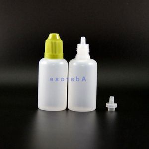 30 ML 100 Pcs Flacons compte-gouttes en plastique LDPE PE de haute qualité avec bouchons et embouts à l'épreuve des enfants Vapor Squeeze bouteille mamelon court Bxjrf