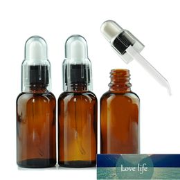 30 ml etherische oliefles lege scherpe buigdruppelaar donkerbruine navulbare cosmetische container transparante cap essence-flacon