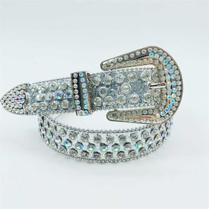 30 % de réduction Belt Designer New Women's Silver Glitter clouté diamants vêtements de ceinture pour hommes pour femmes associés à des collants trois pièces