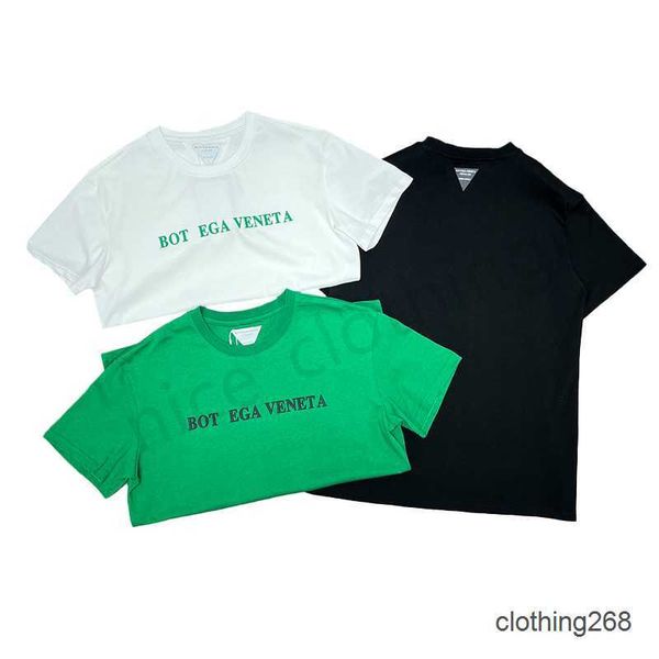 30% de réduction pour hommes Designer BV T-shirt T-shirt de luxe T-shirt 3D Lettres stéréoscopiques T-shirts Femmes Casual Short Casual Casual Crew Necy Tops Clothing Clothing S-xxl