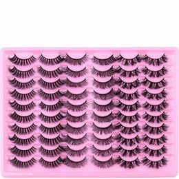 30 paires de grande capacité 3D Faux vison Les naturels doux Faux yeux Volume dramatique Les Eyel Extensi outil de maquillage b8Y8 #