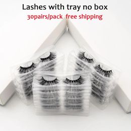 30 paires PACK Visofree Lashes 3D visons de vison Full Strip Full Handmade Premium Hair Multiuse Falsep maquillage 240506