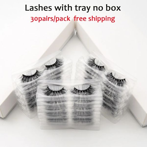 30 paires PACK Visofree Lash 3D vision des cils de vis de vison Full Strip Lashs Handmade Premium Hink Multi-Use Fals Faux Cils Makeup 240423