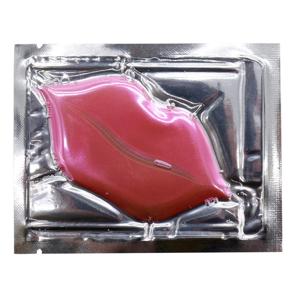 100 ST Pink Collagen Gel Lip Mask Återfuktande anti-rynkor anti-aging närande och återfuktande läppar