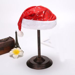 30 PCS Golden Silver Snowflake Santa Claus ornamenten geschenk met bal zachte warme hoed kinderen volwassenen kerstdecoratie