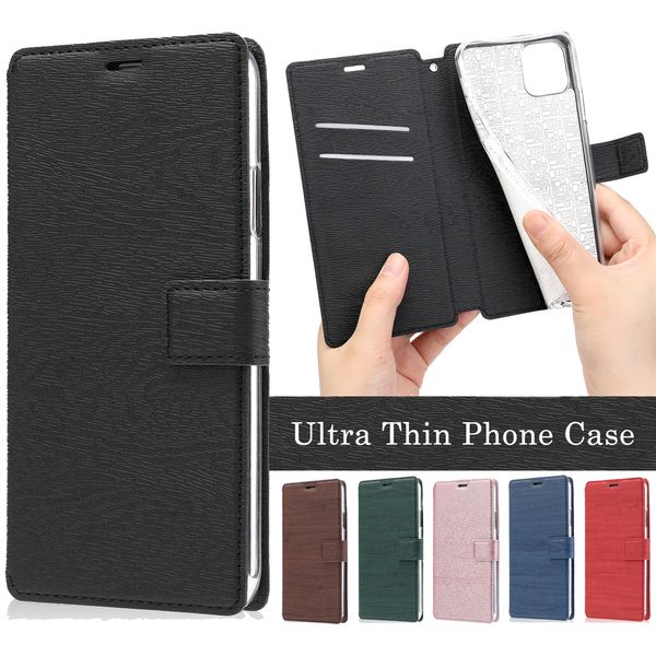 30 pcs Mix Sale Ultra Thin Tree Stripe Filp Cover Phone Case pour iPhone 11 Pro X XR XS Max 6 7 8 et Samsung Note 8 9 10 Pro S8 S9 S10 Plus