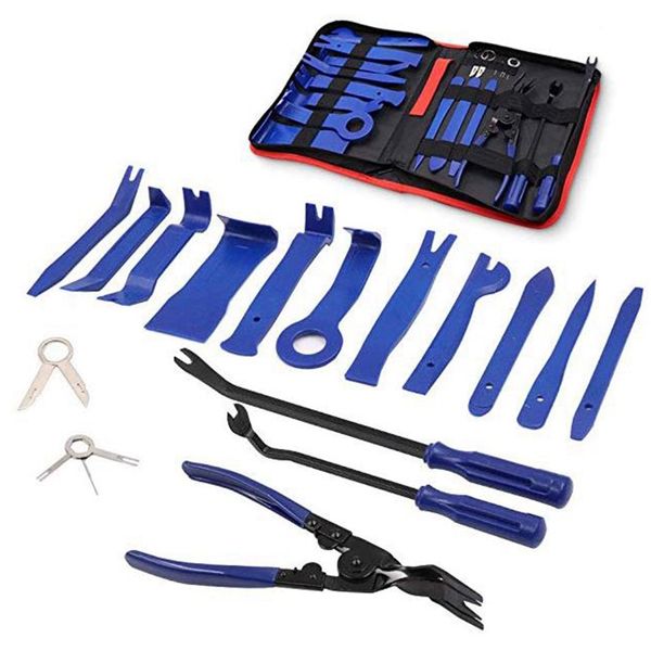 Livraison gratuite 30 pièces / ensemble retrait du panneau outils à levier ouvert kit voiture tableau de bord porte radio garniture voitures universel outil de réparation de démontage spécial