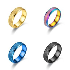 30/Pcs Unisex Rvs Frosted Pearl Sand Ring voor Mannen en Vrouwen Glanzende Paar Ring Wedding Band Party Engagement Sieraden Gift