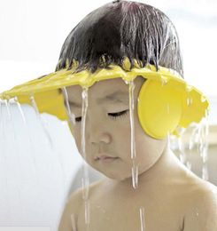 30 pcs enteros suave suave ajustable tapa de baby shower para niños champú bañera de lavado de lavado para el cabello gorro impermeable prevenir agua i4290691