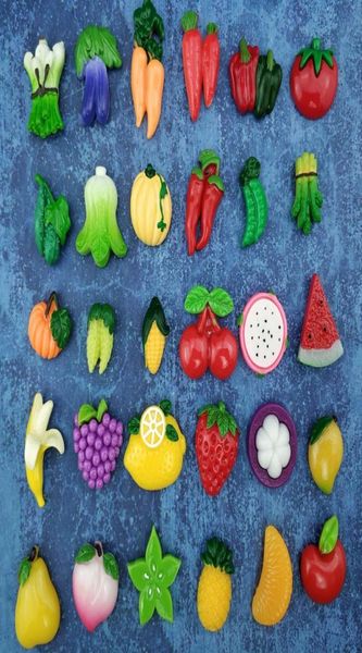 30 pcSet Vegetable Fruit Strong Neodymium Fridge Maignets pour le réfrigérateur Decoration Home Magnet Magnetic PO Message CX2095437